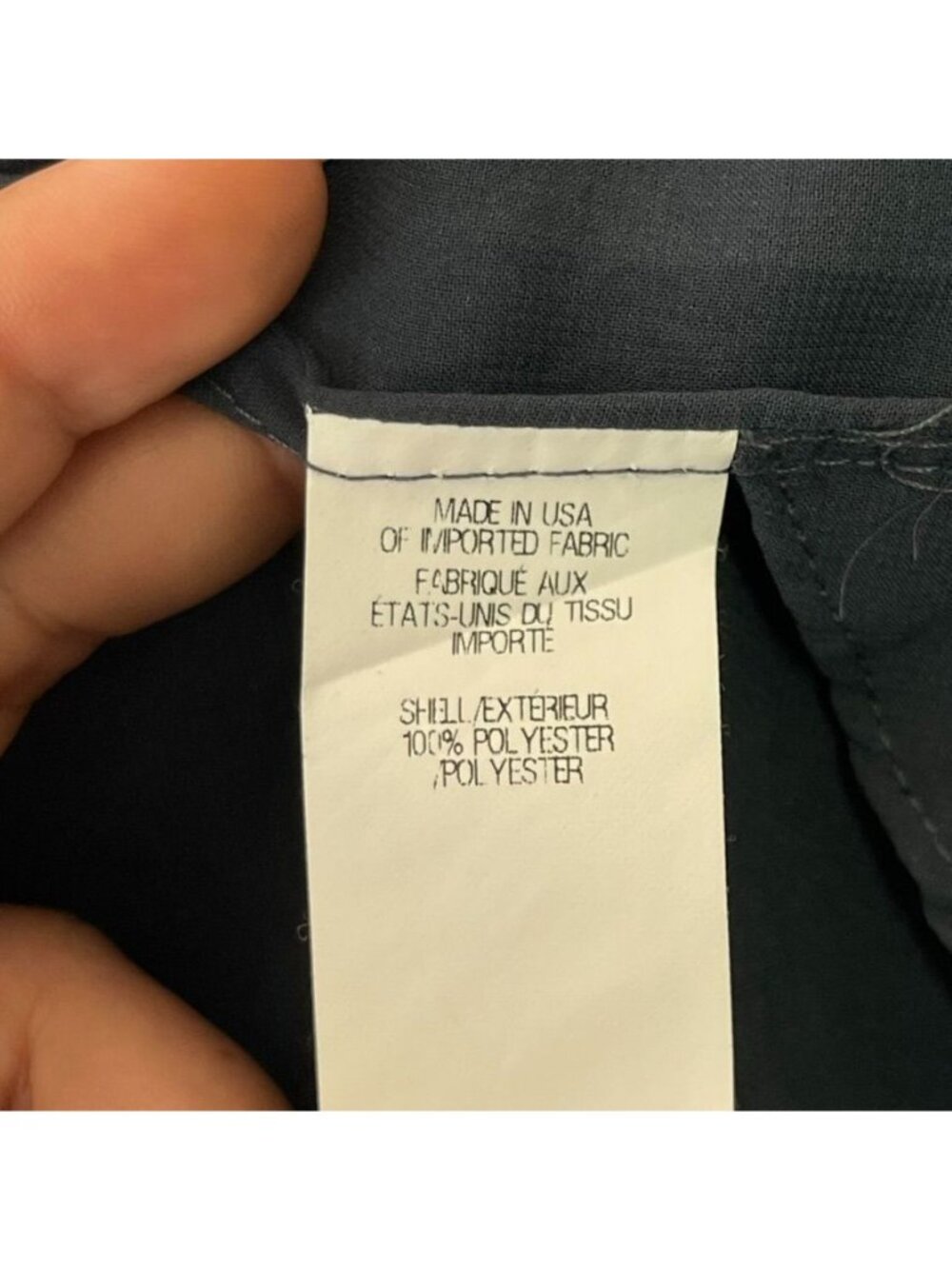 Helmut Lang Sheer Draped Morse Wrap Blouse Blue Grey Asymmetric Top Women's L - Picture 11 of 12